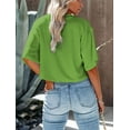 thumbnail image 2 of Sherrylily Women Half Sleeve Cropped T Shirt Crop Tops Casual Summer Tees, 2 of 3