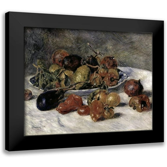 Renoir, Pierre-Auguste 14x12 Black Modern Framed Museum Art Print Titled - Mediterranean Fruits