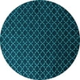 thumbnail image 1 of Ahgly Company Indoor Round Oriental Light Blue Industrial Area Rugs, 6' Round, 1 of 4