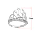thumbnail image 3 of Anillo Corona Horoz Plata 925 #6 WP8 Diseño de Corazón XV Años, 3 of 3