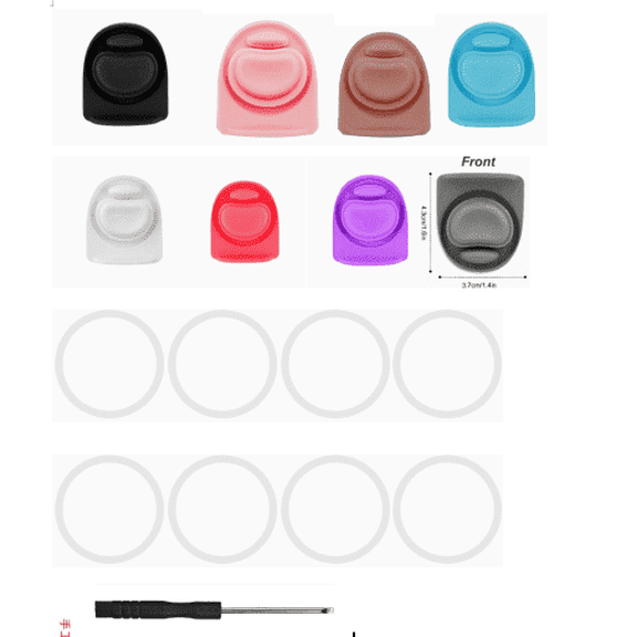 16-Set Replacement Stopper & Silicone Gasket Seal Rings Compatible with Owala FreeSip 24oz/25oz/32oz/40oz Water Bottle Lid & Spout Cap Accessories