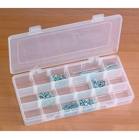 Best 18 Compartment Small Storage Container, Latches snap securely By