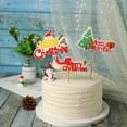 thumbnail image 4 of 6PCS Christmas Cake Topper Lovely Decorative Cupcake Topper Cake Topper Banner, 4 of 9