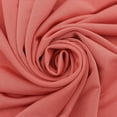 thumbnail image 3 of 60" Wide Venezia Poly Spandex Fabric - (200 GSM), Medium Weight, 2-Way Stretch, Soft & Breathable for Apparel, Activewear, Leggings, Decorations, Headband & DIY-Coral, 3 of 4
