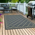 thumbnail image 3 of Ottomanson Jardin Moroccan Trellis Design 5x7 Non Shedding Indoor Area Rug, 5'3" x 6'11", Blue, 3 of 9