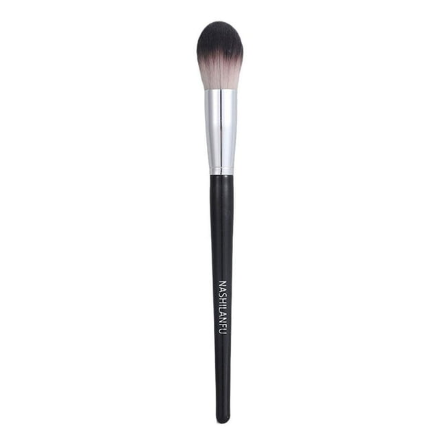 Angled Loose Powder Brush, Professional Foundation & Blusher Makeup Brush, Soft Synthetic Bristles for Seamless Application, Cosmetic Tool