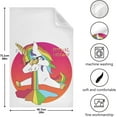 thumbnail image 5 of Funny Unicorn Vomit Rainbow Dish Towels Set of 6, Cartoon Chic Washable Tea Towels Dishcloths Lint-Free 18x28 Inch Fast Drying for Kitchen Restaurant Bar Clean, 5 of 7