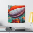 thumbnail image 3 of Blooming Blimp Surrealism - Canvas, 3 of 10