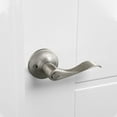 thumbnail image 4 of Design House Stratford 2-Pack 6-Way Universal Privacy Bed and Bath Door Lever, Satin Nickel, 4 of 15