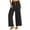 Black, variant on Efsteb Wide Leg Trousers Women Button Baggy Pants Solid Color Pants for Women Wide leg Pants Trousers Pants for Women Casual Sweatpants Comfortable Loose Trousers Black L