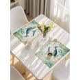thumbnail image 5 of Whale Coastal Placemats Set of 4, Vintage Nautical Ocean Starfish Compass Placemats for Dining Table, Place Mats for Kitchen Tabletop, Waterproof Wipeable Dining Table Mats Set, 5 of 9