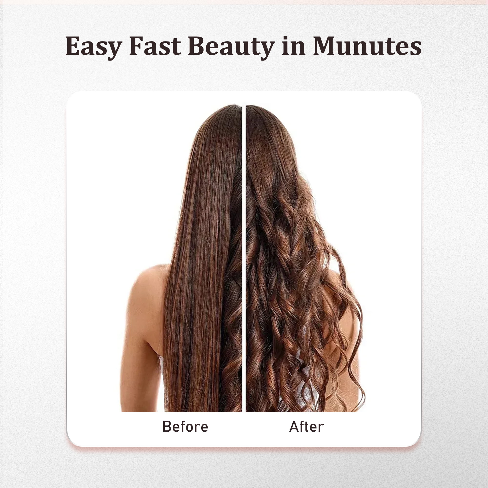 RACCOMB Automatic Rotating Curling Iron 1 inch, Fast Hair Styling, Dual Voltage, 12 Heat Setting for Lasting Beach Waves