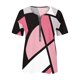 thumbnail image 4 of Blusa informal con cuello en V y manga corta con estampado de verano para mujer con estilo OAVQHLG3B Store  lin121212, 4 of 5