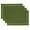 Green, variant on Fennco Styles Solid Color Laser-Cut Hemstitch Design Table Placemats 13" W x 19" L, Set of 4 - Classic Table Mats for Dining Table Décor, Banquets, Holiday, Family Gathering and