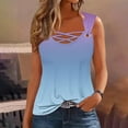 thumbnail image 2 of Aboser Strappy Camisole Tops for Women Trendy Tie Dye Shirts Summer Sleeveless Tank Top with O Ring Strap Loose Fit Beach Vacation Blouse, 2 of 5