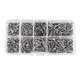 thumbnail image 1 of HLONK 800pcs M2 Cross Drive Flat Head Self Assorted Stainless Steel Screws Set  Tapping Screws Woodworking Fastener with Box for Homemade  Repair  Woodwork Indoor Outdoor, 1 of 7