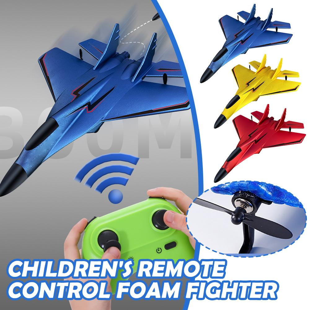 Remote Control Aircraft with Night Flight Effects, Featuring SU-35 Fighter Jet Design - Lightweight & Portable for Enthusiasts and Beginners