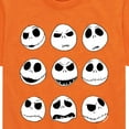 thumbnail image 3 of The Nightmare Before Christmas - Jack Face Grid - Youth Short Sleeve Graphic T-Shirt, 3 of 5