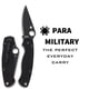 thumbnail image 2 of Cuchillo Plegable Spyderco Para Military 2 con Hoja CPM S45VN de 3.4", 2 of 5
