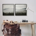 thumbnail image 2 of Stupell Industries Quiet Foggy Mountain Forest Nature Landscape Photography Photograph Black Framed Art Print Wall Art, Set of 2, Design by Carol Robinson, 2 of 8