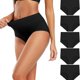 thumbnail image 1 of WILLBEST Calzon Sin Costuras Para Mujer Ropa Interior Femenina Cintura Alta Algodón Suave Full Cover Calzoncillos Pack De 5, 1 of 5