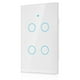 thumbnail image 1 of Pantalla Táctil Wifi, Círculo para interruptor Inteligente de 4 Grupo de Interruptor Único 4 CA 95-250 V, 1 of 7