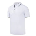 thumbnail image 3 of Camiseta de verano de 3 botones para hombre, suave, cómoda, moderna, transpirable, camisa de manga corta para hombre, color blanco 2XL, 3 of 12