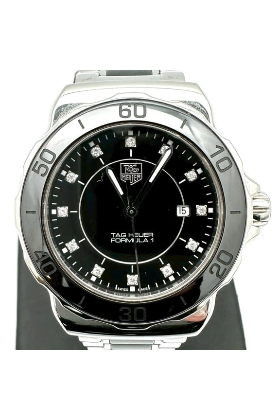 Pre-Owned TAG HEUER Formula 1 Diamond Watch WAH1314.BA0867 Quartz Stainless Steel... (Good)