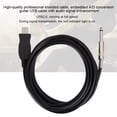 thumbnail image 4 of USB2.0 Guitar USB Cable, Metal + Plastic Guitar Audio Cable, Guitar Computer Cable, Professional Manufacturing Plug And Play Without Additional Drivers Black 300cm, 4 of 8
