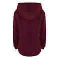 thumbnail image 3 of Vividxx Male Autumn And Winter Long Sleeve Sweatshirt Hooded Button Down Crew Neck Solid Color Top, 3 of 4