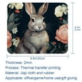 thumbnail image 5 of Rabbit Square Printed Desk Mat Gaming Mouse Pad Non-Slip Rubber Bottom 8.3x9.8 Inch - Suitable for Office and Gaming, 5 of 6