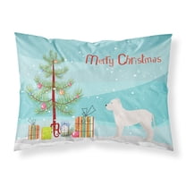 White Bullboxer Christmas Tree Fabric Standard Pillowcase
