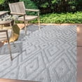 thumbnail image 5 of JONATHAN Y JONATHAN  Y Salines Moroccan Diamond Indoor/Outdoor Area Rug 4 X 6 - Light Gray, 5 of 5