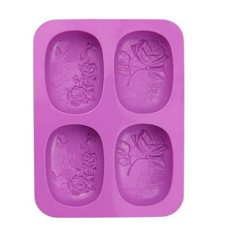 

Small Flower Molds Silicone Stainless Steel Rectangle Pan Washable Silicone Cake Cake Candy Chocolate Decorating Tray DIY Craft Project Cake Rectangle