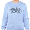 thumbnail image 2 of Skyline Columbus Ohio Sweatshirt Unisex X-Large Light Blue, 2 of 5