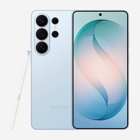 Samsung Galaxy S26 Ultra 256GB unlocked smartphone in Sky Blue, front view