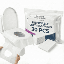 Toilet Seat Covers – 30 Pcs Disposable | Waterproof & Flushable Travel Toilet Seat Protectors | Portable Hygiene Covers for Public Restrooms, Kids & Adults
