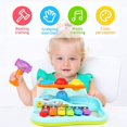 thumbnail image 2 of Juguetes para bebés para niños de 1 año, xilófono para bebés de 1 año con martillo y bolas de juguete, juguete educativo temprano para 12 a 18 meses, regalos de primer cumpleaños, juguete de aprendiza, 2 of 5