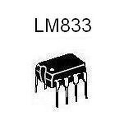 Dual Op Amp IC - LM833 - 4 pieces, Dual Op Amp By Nat