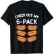 thumbnail image 1 of Camiseta de Mujer Divertida de Hot Dogs con Diseño de "6-Pack" - Para Amantes de la Comida y el Gym, 1 of 7