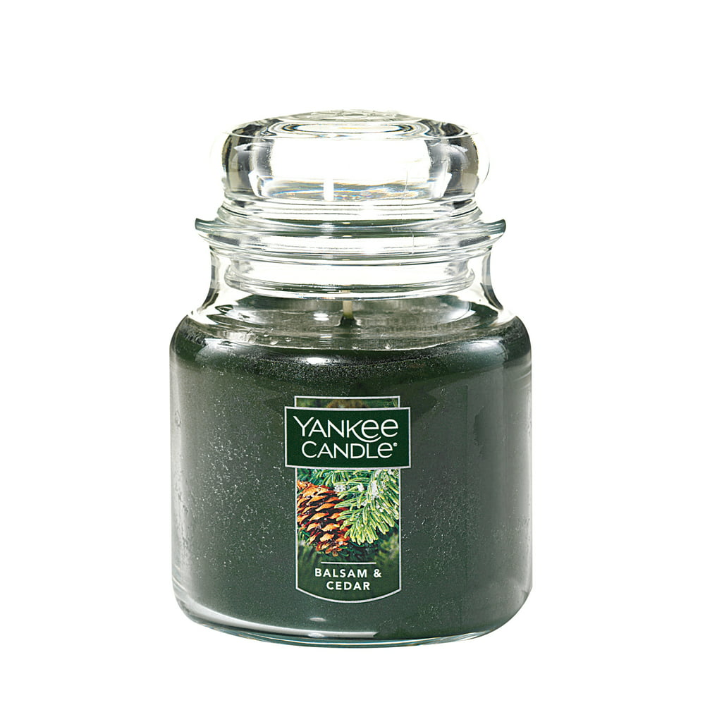 Yankee Candle Balsam & Cedar - Medium Classic Jar Candle - Walmart.com ...