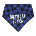thumbnail image 4 of Unique Bargains Christmas Dog Birthday Bandana Cute Birthday-Boy Bandana for Small Medium Large Dogs Dog Bandanas for Birthday Party Outfit Large Blue, 4 of 6