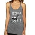 thumbnail image 2 of Wild Bobby Respect The Locals Save Our Oceans Whale Animal Lover Women Tri-Blend Racerback Tank Top, Premium Heather, Medium, 2 of 6
