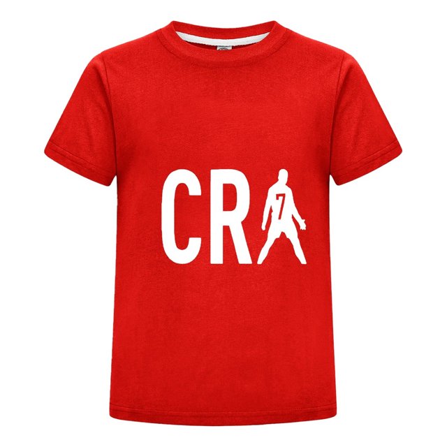 Camiseta Infantil CR7 para Niño Niña | Ropa de Verano con Diseño y Estilo Futbolero