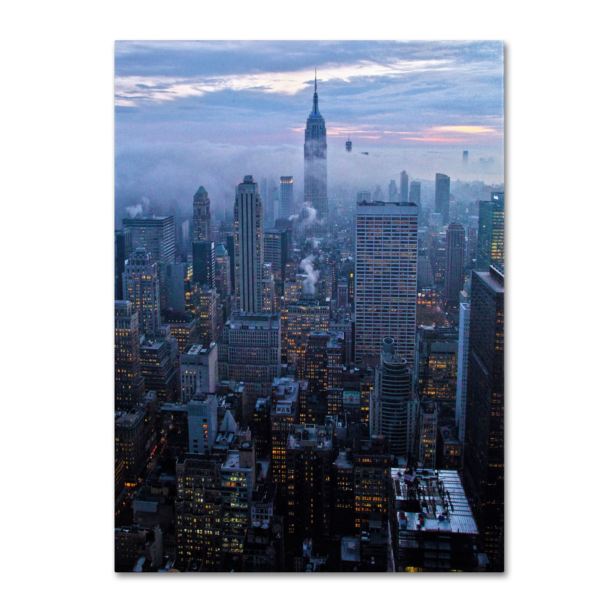 Trademark Fine Art "City Lights" Canvas Art by CATeyes