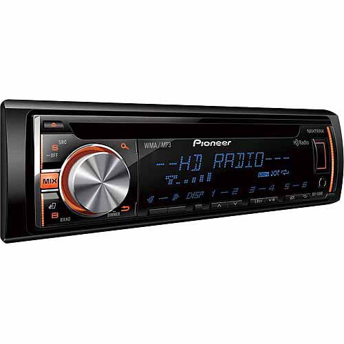 Billy ged Bank Misbruge Pioneer DEH-X56HD Single CD Receiver with Built-in HD Radio, MIXTRAX, Apple  iPod Control, Android, Pandora, USB, Aux - Walmart.com
