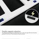 thumbnail image 4 of Pet Flap Door Magnetic Plastic Small Pet Automatic Self Closing Flap Screen Gate Frame for Household White, 4 of 5