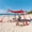 Red, variant on KAMEROUT Beach Tent, 10FT Easy Pop Up Beach Canopy Sun Shade UPF 50+ Protection with 2 Windproof Stability Poles and Sandbags, Sky Blue