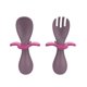 thumbnail image 1 of Juego De Cuchara Y Tenedor Para Bebé, Masticables De Silicona Sin Bpa, Juego De Cuchara Corta Fácil Para Bebé, Utensilios De Entrenamiento De Autoalimentación Para Niños Yuarrent BA000664-02, 1 of 7