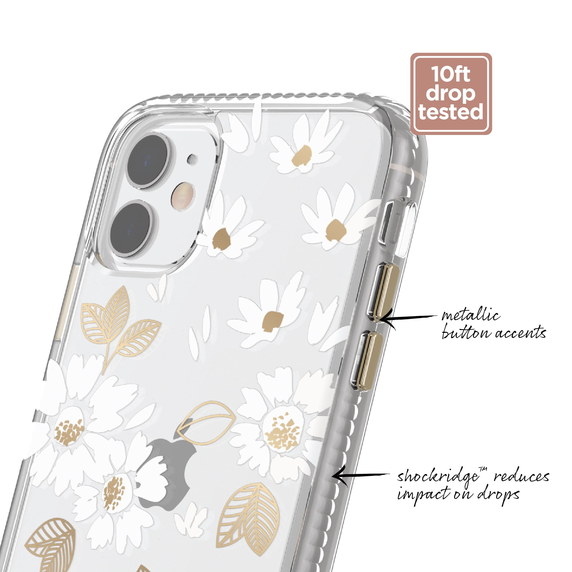 Clear White Floral Phone Case for iPhone 11 & iPhone XR Clear White Floral Phone Case for iPhone 11 & iPhone XR